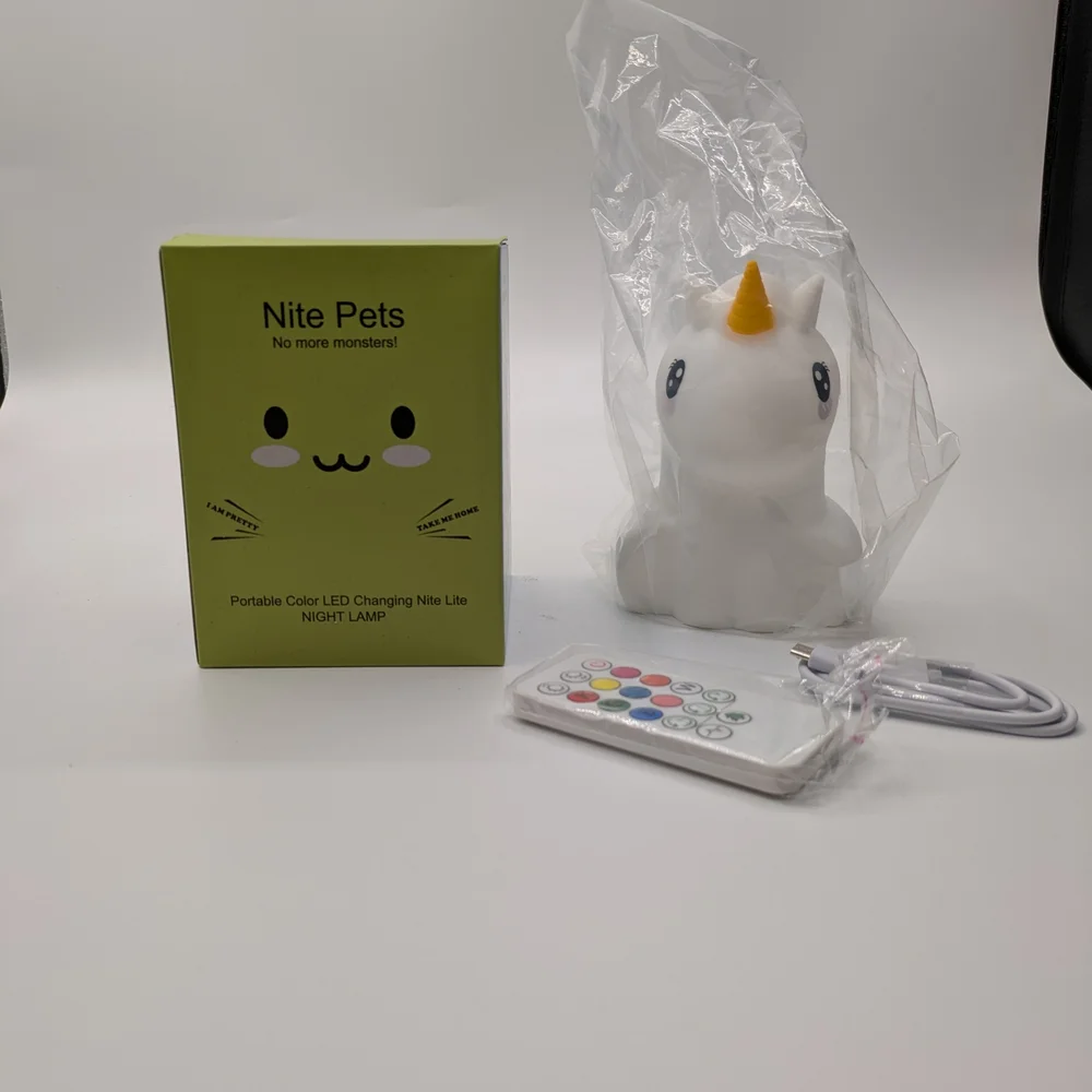 Unicorn LED Night Lamp - White